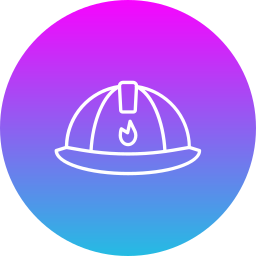 Firefighter helmet icon