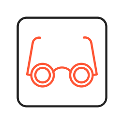 Eyeglasses icon