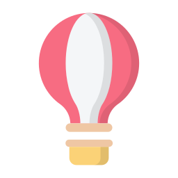 Hot air balloon icon