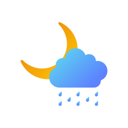 Rainy night icon