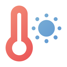 High temperature icon