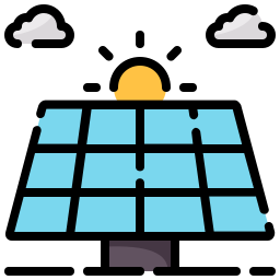 Solar panels icon