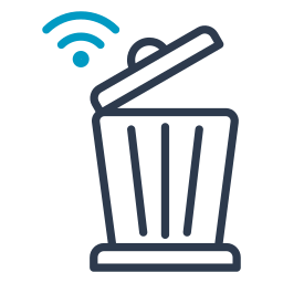 Smart trash icon