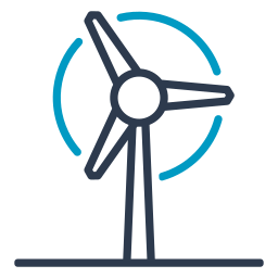 Wind turbine icon