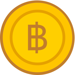 Baht sign icon