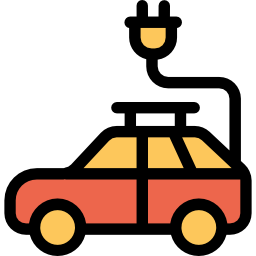 Electric car icon