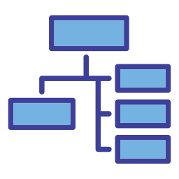 diagramma di flusso icona