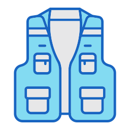 Fishing vest icon