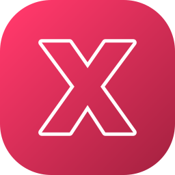 Letter x icon