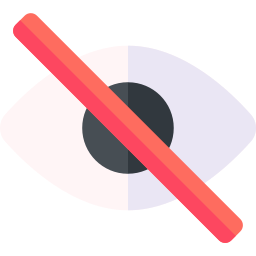 Not visible icon