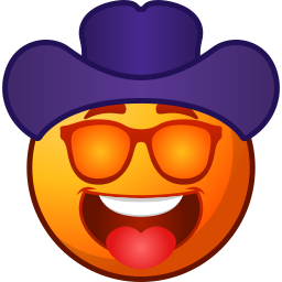 Hat and glasses icon