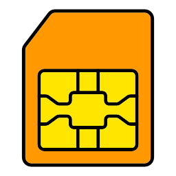 carte sim Icône