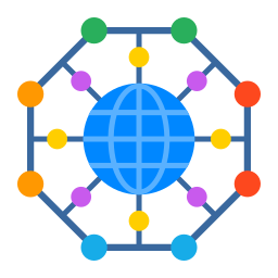 réseau mondial Icône