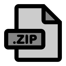 format de fichier zip Icône