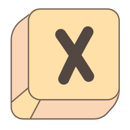 Letter x icon