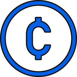 Cedi sign icon