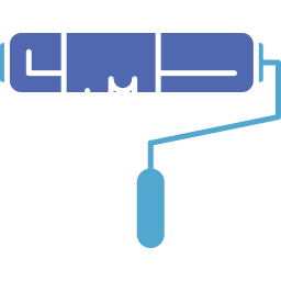 rouleau de peinture Icône