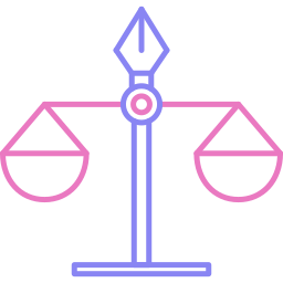 Justice scale icon