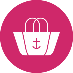 Beach bag icon