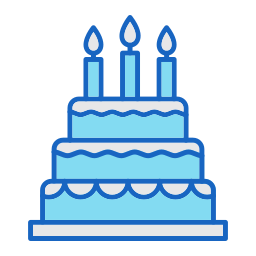 Birthday cake icon