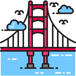 Golden gate bridge icon