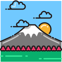 monte fuji icona