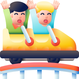 Roller coaster icon