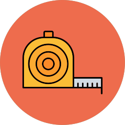 Measuring tape icon