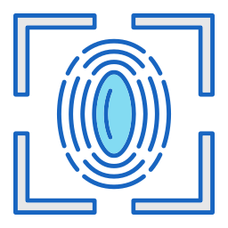 Fingerprint scan icon