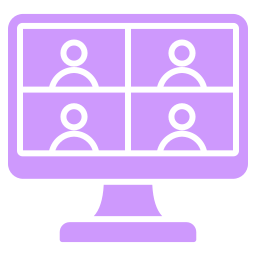 réunion en ligne Icône