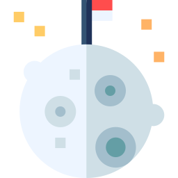 Moon landing icon