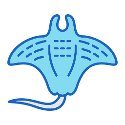 manta ray icona