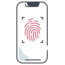 Fingerprint scan icon