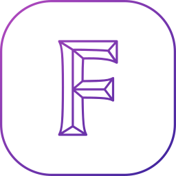 Letter f icon