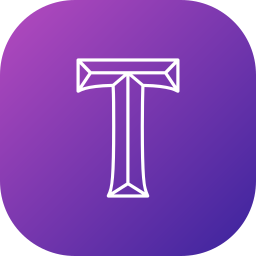 Letter T  icon