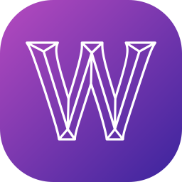 Letter w icon