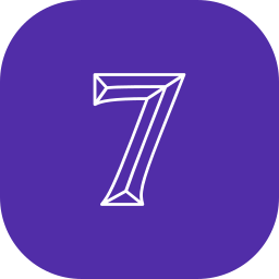 numero 7 Ícone