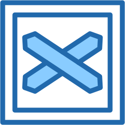 Railroad crossing icon