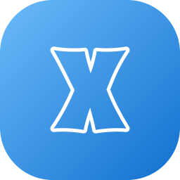 Letter x icon