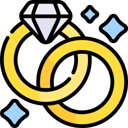 Wedding rings icon