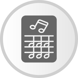 Music score icon