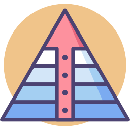 Pyramid chart icon