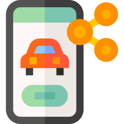 Car sharing icon