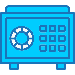 cassetta di sicurezza icona