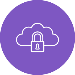 Cloud lock icon