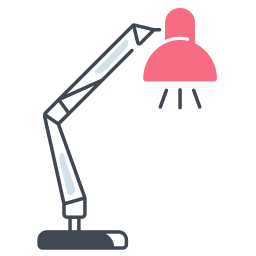 Desk lamp icon