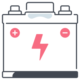 Car battery icon