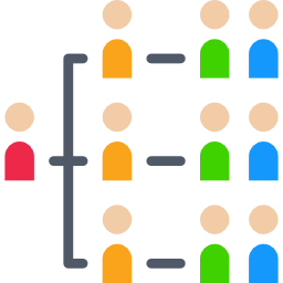 la mise en réseau Icône