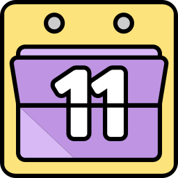 Calendar date icon