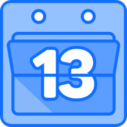 Calendar date icon